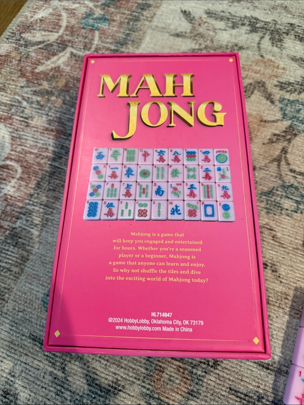Hobby Lobby MahJong Set — Pink - Picture 8 of 10
